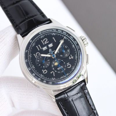 GF Factory Breitling Premier 42mm Calfskin Leather Strap B25 Movement Black Dial Watch